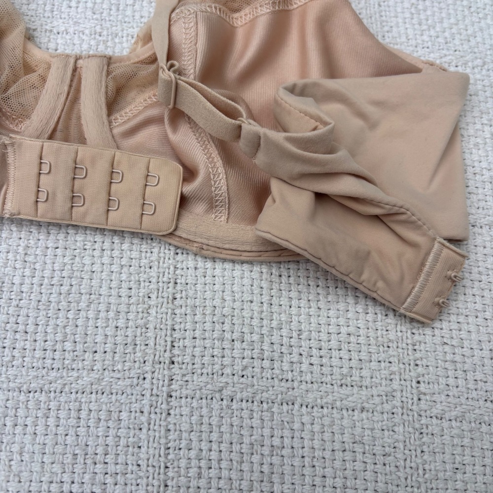 Women's 36B CHANTELLE Norah Lace Comfort Unlined Underwire Bra Nude Blush - Picture 4 of 6